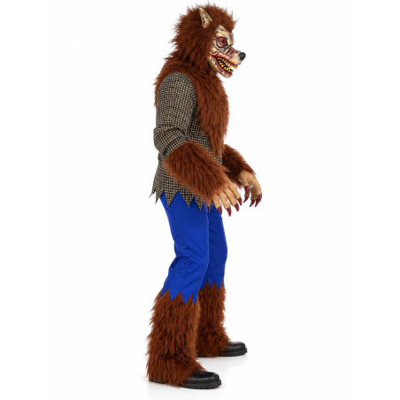 Disfraz De Hombre Lobo con Mascara Adulto - Disfraces Halloween Hombre