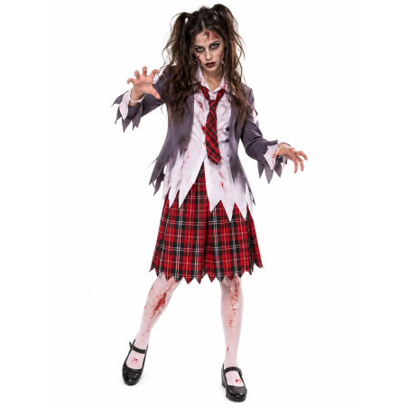 Disfraz De Zombie Colegiala Mujer - Disfraces Halloween Zombies - Disfraces de Mujer