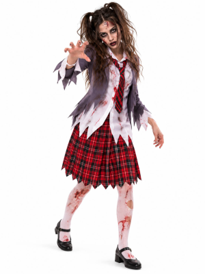 Disfraz De Zombie Colegiala Mujer - Disfraces Halloween Zombies - Disfraces de Mujer