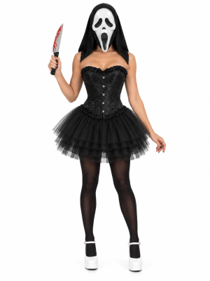 Disfraz De Scream Corset Mujer - Disfraces Halloween Scary Movie Chicas