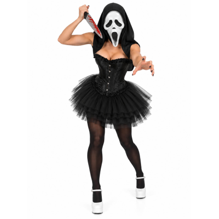 Disfraz De Scream Corset Mujer - Disfraces Halloween Ghost Face Chicas - Disfraces de Scream para Adulto