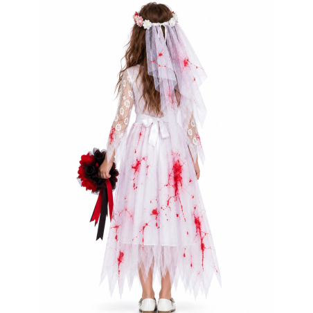 Disfraz De Novia Cadaver Niña - Disfraces Halloween Zombies - Disfraces de Zombies para Niñas
