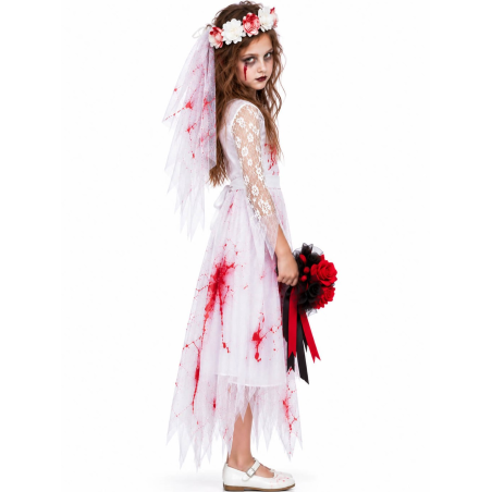 Disfraz De Novia Cadaver Niña - Disfraces Halloween Zombies - Disfraces de Zombies para Niñas