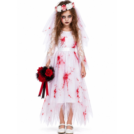Disfraz De Novia Cadaver Niña - Disfraces Halloween Zombies - Disfraces de Zombies para Niñas