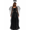 Disfraz de Angel Negro para Niña - Disfraces Halloween Angeles y Demonios - Disfraces de Angeles y Demonio para Niñas