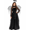 Disfraz de Angel Negro para Niña - Disfraces Halloween Angeles y Demonios - Disfraces de Angeles y Demonio para Niñas