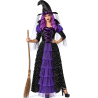 Disfraz De Bruja Morada Mujer - Disfraces Halloween Brujas - Disfraces de Brujas y Hechiceros para Mujer