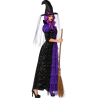 Disfraz De Bruja Morada Mujer - Disfraces Halloween Brujas - Disfraces de Brujas y Hechiceros para Mujer