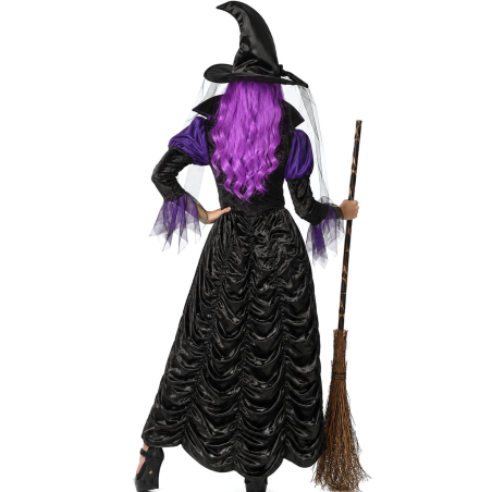 Disfraz De Bruja Morada Mujer - Disfraces Halloween Brujas - Disfraces de Brujas y Hechiceros para Mujer