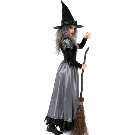 Disfraz De Bruja Gris Mujer - Disfraces Halloween Mujer - Disfraces de Brujas y Hechiceros para Mujer