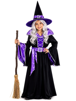 Comprar Disfraz de Bruja Morada infantil - Disfraces de Brujas y Hechiceros para Niñas