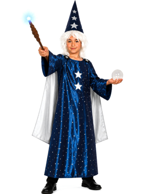 Disfraz De Mago Merlin Infantil - Disfraces de Hechiceros y Brujos - Disfraces de Brujas y Hechiceros para Niños
