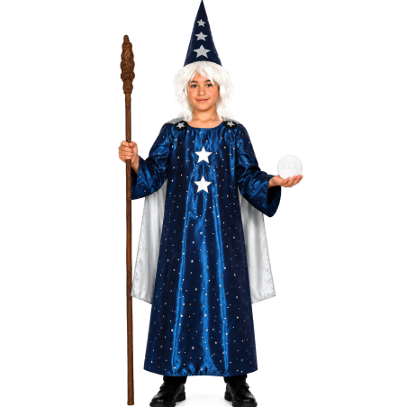 Disfraz De Mago Merlin Infantil - Disfraces de Hechiceros y Brujos - Disfraces de Brujas y Hechiceros para Niños
