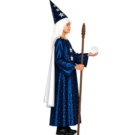Disfraz De Mago Merlin Infantil - Disfraces de Hechiceros y Brujos - Disfraces de Brujas y Hechiceros para Niños
