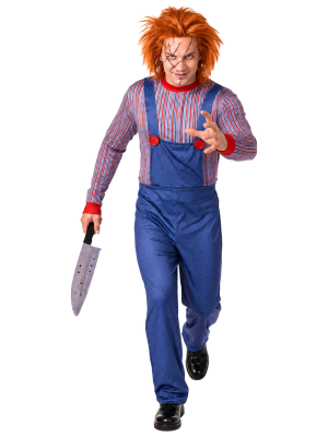 Disfraz De Muñeco Chucky Adulto - Disfraces Halloween Diabolicos - Disfraces de Muñeco Diabolico Adulto