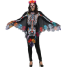 Disfraz de Catrina en Poncho Calaveras para Mujer - Disfraces Halloween Esqueletos - Disfraces de Esqueleto para Mujer
