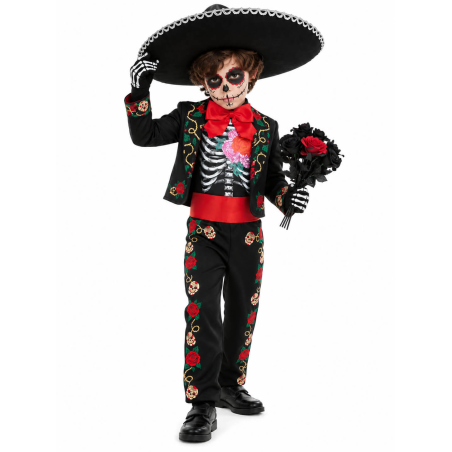 Disfraz De Catrino para niño - Disfraces Calaveras y Esqueletos - Disfraces de Esqueleto para Niños