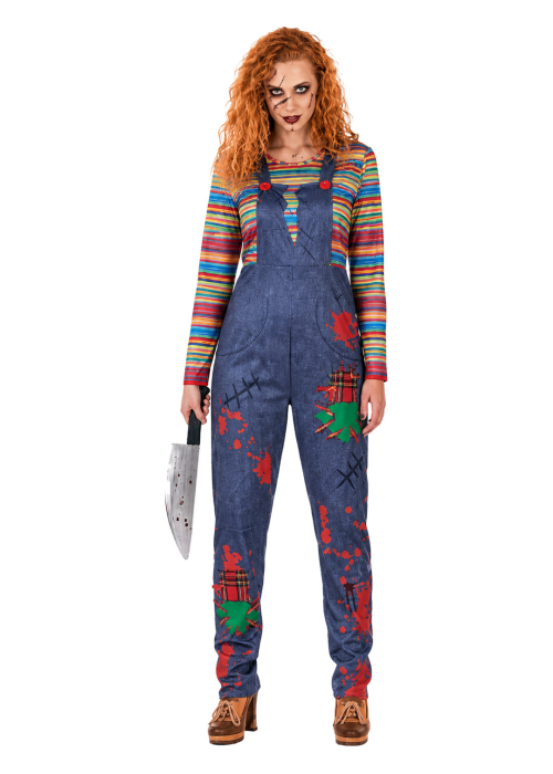Disfraz De Muñeca Chucky Adulto - Disfraces Halloween Diabolicos - Disfraces de Muñeco Diabolico Adulto