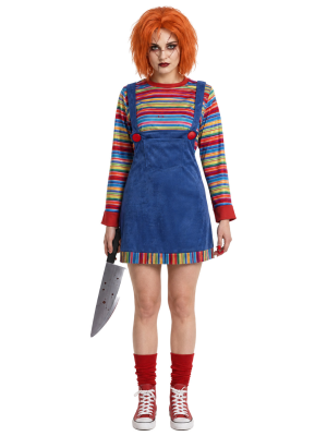 Disfraz De Muñeca Chucky Adulto - Disfraces Halloween Diabolicos - Disfraces de Muñeco Diabolico Adulto