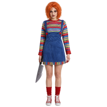 Disfraz De Muñeca Chucky Adulto - Disfraces Halloween Diabolicos - Disfraces de Muñeco Diabolico Adulto
