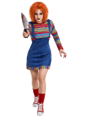 Disfraz De Muñeca Chucky Adulto - Disfraces Halloween Diabolicos - Disfraces de Muñeco Diabolico Adulto
