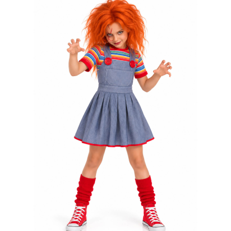 Disfraz De Muñeca Chucky Infantil - Disfraces Halloween Diabolicos - Disfraces de Muñeco Diabolico Infantiles