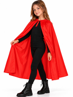 Capa Roja de 100 Cm - Complementos Disfraces Halloween - Capas