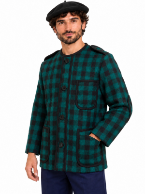 Kaiku Verde Y Negro Adulto - Trajes Regionales Vascos - Toquillas y Mendigozales