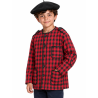 Kaiku Rojo Y Negro Infantil - Trajes Regionales Vascos - Toquillas y Mendigozales