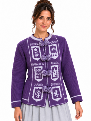 Mendigoizale Provincias Morado Adulto - Kaiku Trajes Vascos - Toquillas y Mendigozales