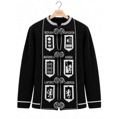 Mendigoizale Provincias Negro Adulto - Kaiku Trajes Vascos - Toquillas y Mendigozales