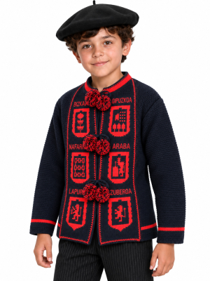 Mendigoizale Provincias Azul Infantil - Kaiku Trajes Vascos - Toquillas y Mendigozales