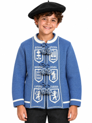 Mendigoizale Provincias Azul Claro Infantil - Kaiku Trajes Vascosk - Toquillas y Mendigozales