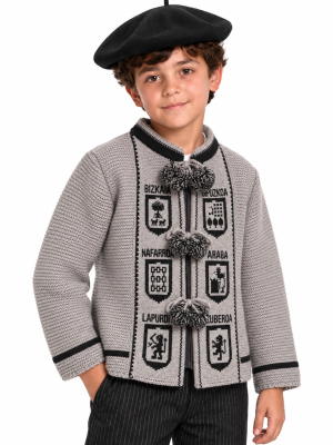 Mendigoizale Provincias Gris Infantil - Kaiku Trajes Vascos - Toquillas y Mendigozales