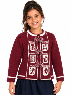 Mendigoizale Provincias Granate Infantil - Kaiku Trajes Vascos - Toquillas y Mendigozales
