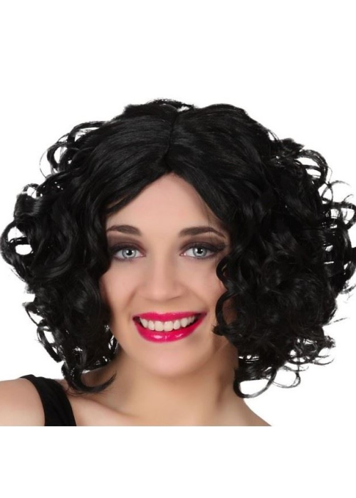 Comprar Perruca de Rínxols de color Marró Club per només 9.50€ – vestit de Botiga en línia