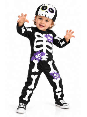 Disfraz de Esqueleto Murcielagos Bebe - Disfraces Calaveras y Catrinas - Disfraces de Esqueleto para Bebe