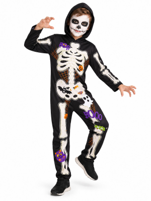 Disfraz de Esqueleto Colorido Infantil - Disfraces Calaveras y Esqueletos - Disfraces de Esqueletos Infantiles