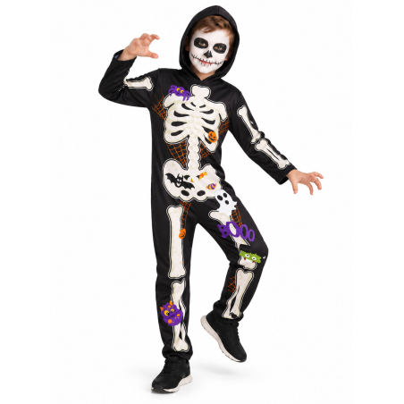 Disfraz de Esqueleto Colorido Infantil - Disfraces Calaveras y Esqueletos - Disfraces de Esqueletos Infantiles