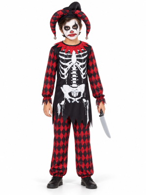 Disfraz De Arlequin Esqueleto Infantil