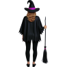 Disfraz De Poncho de Bruja Negra - Disfraces Halloween Magos - Disfraces de Brujas y Hechiceros Adultos