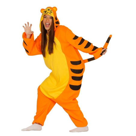 Disfraz de Tigre Pijama - Disfraces de Animales Adultos
