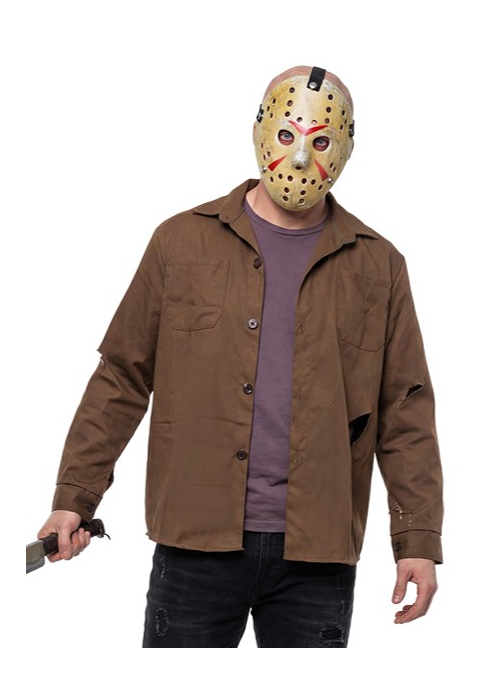 còpia de Disfraz de Jason Killer Marron para hombre - Disfraces de Halloween