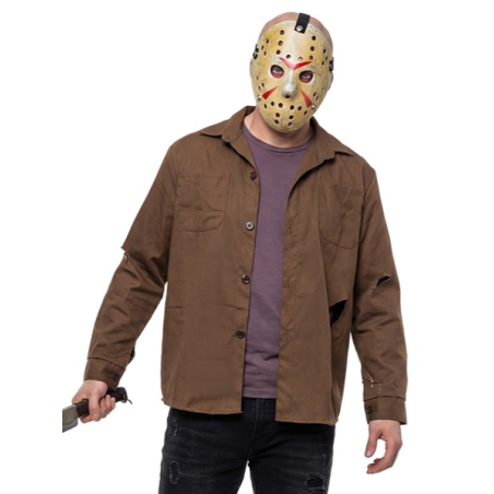 còpia de Disfraz de Jason Killer Marron para hombre - Disfraces de Halloween