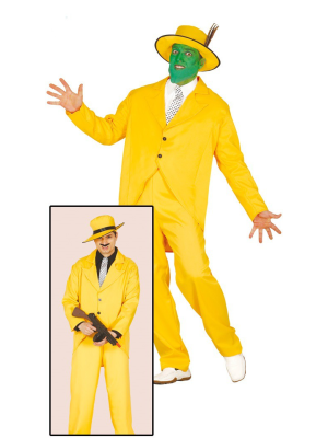 Disfraz de Gangster Amarillo - Disfraces de Cine y Tv para Hombre