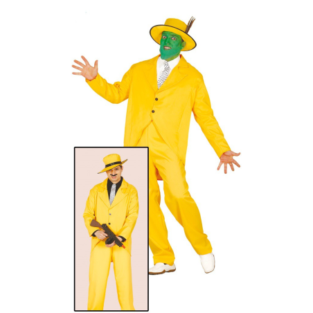 Disfraz de Gangster Amarillo - Disfraces de Cine y Tv para Hombre