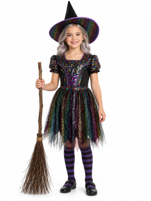 copy of copy of Disfraz De Brujas Estrellas Morada Infantil