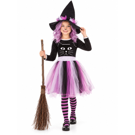 Disfraz De Bruja Felina Infantil