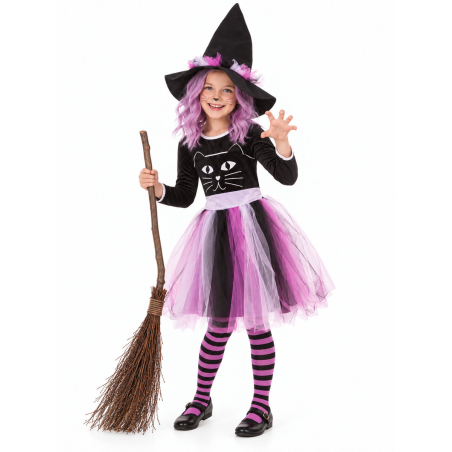 Disfraz De Bruja Felina Infantil