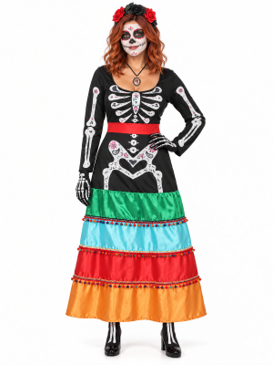 Mozorro Catrina Luze Koloreak